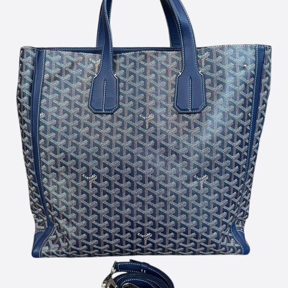 Goyard Navy Voltaire Tote Bag - Picture 1 of 6